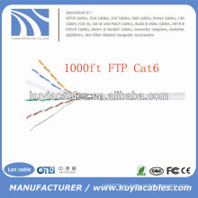 Cable del ft del cable del LAN de 1000FT 4pairs Cat6